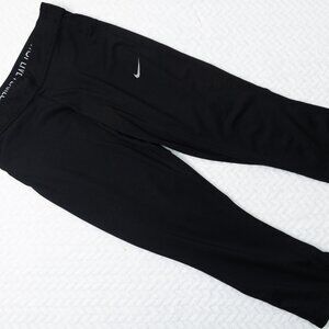 Nike dri fit black running capri-style pants